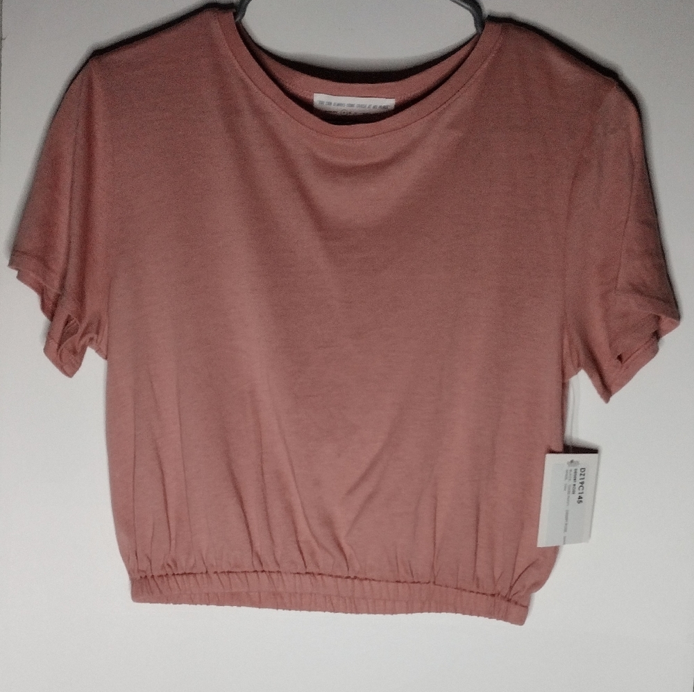 Muted Pink Crop Top NWOT